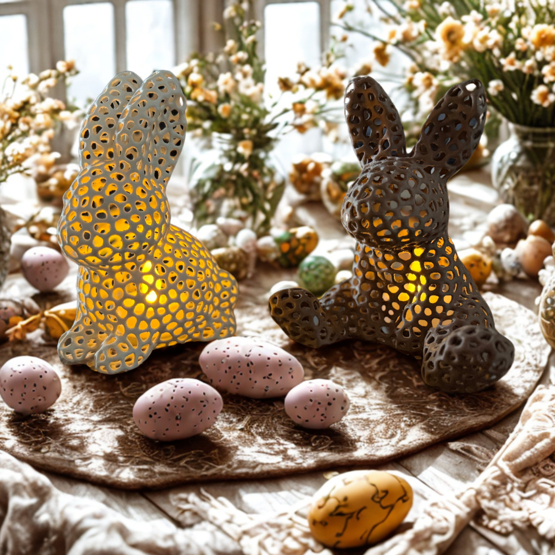 EASTER TEALIGHTS / VORONOI / EASTER BUNNY