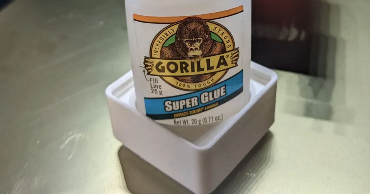 Gridfinity Gorilla Glue Holder by skelly Download free STL model