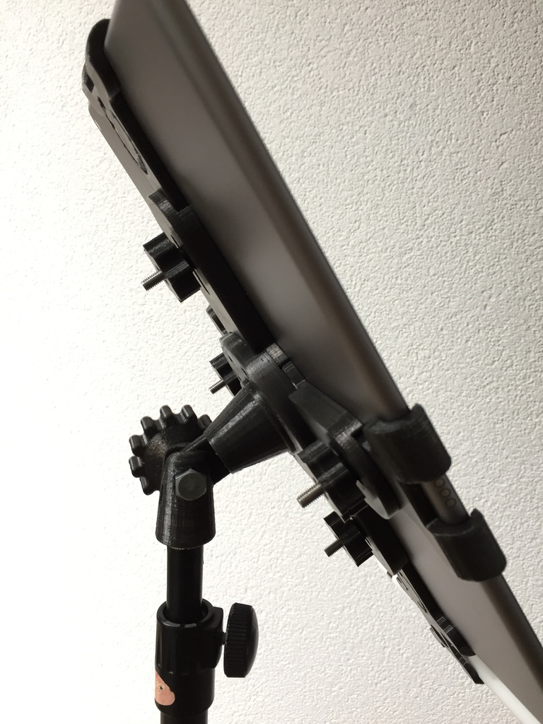 iPad Pro 12.9" Mic Stand Holder by Lyricon Download free STL model