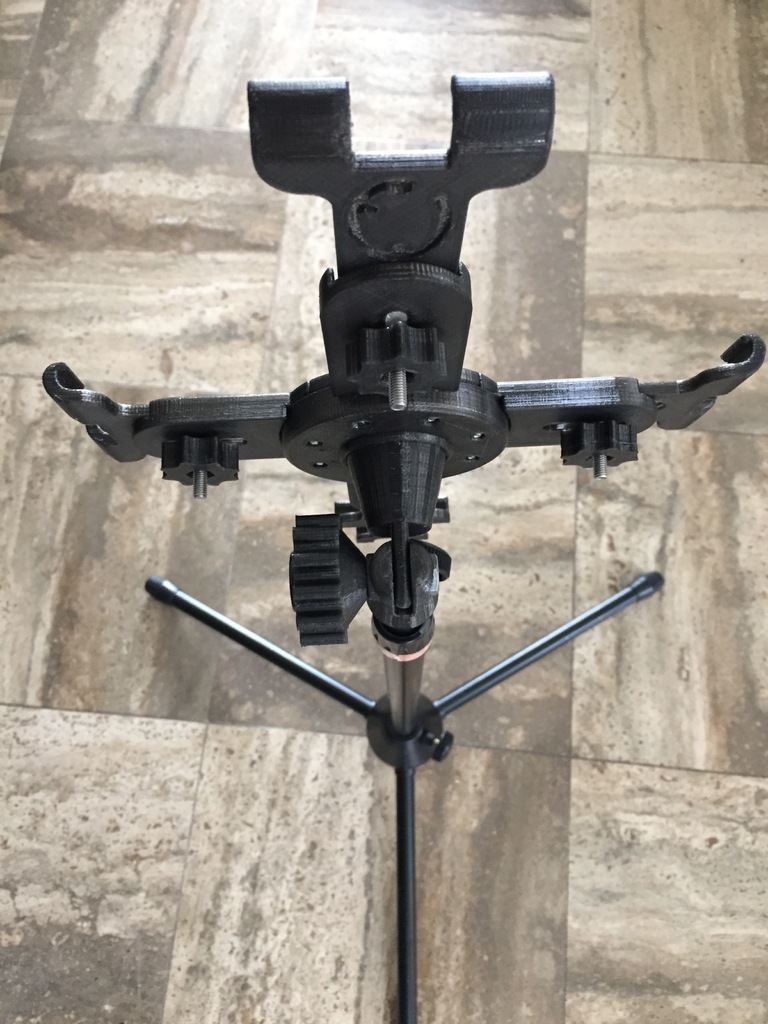 iPad Pro 12.9" Mic Stand Holder by Lyricon Download free STL model