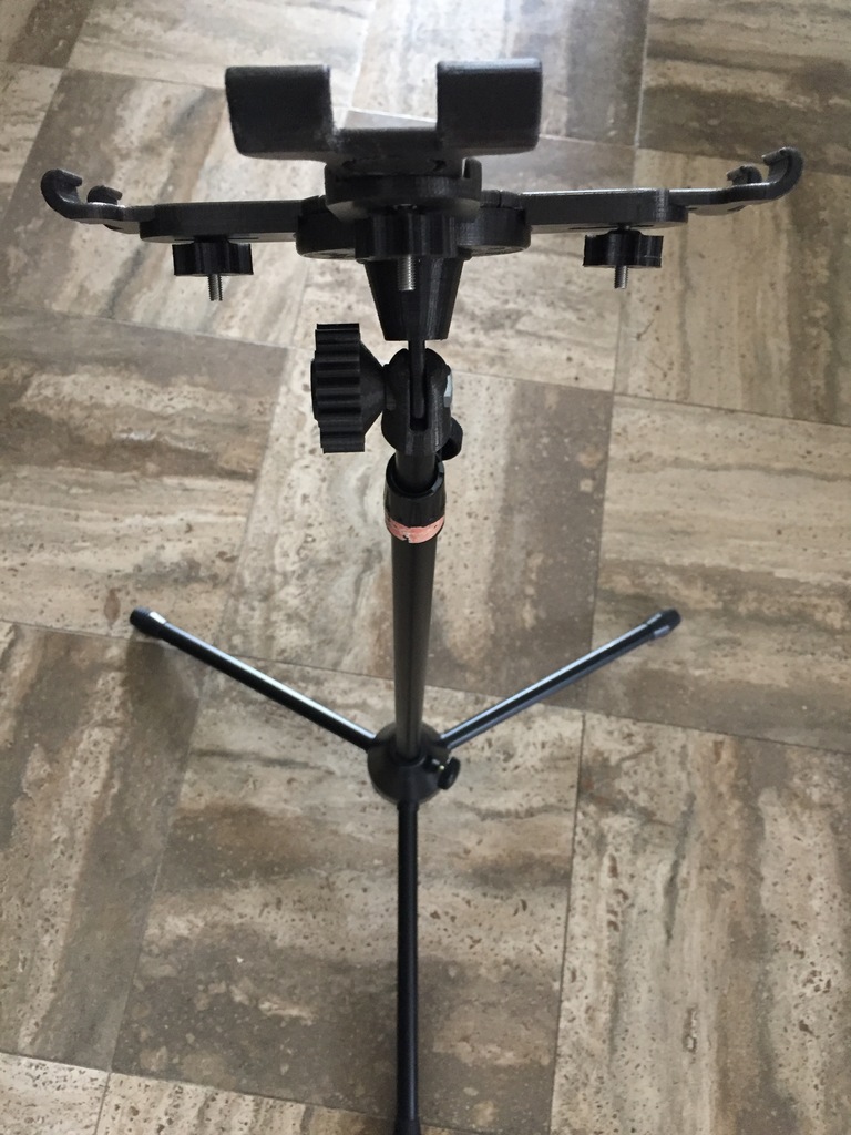 iPad Pro 12.9" Mic Stand Holder by Lyricon Download free STL model