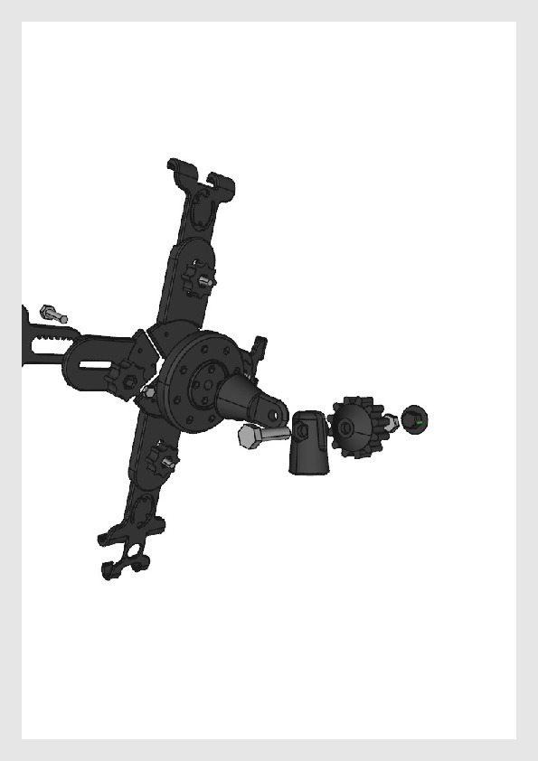 iPad Pro 12.9" Mic Stand Holder by Lyricon Download free STL model