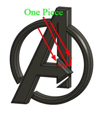 Avenger Logo One Piece