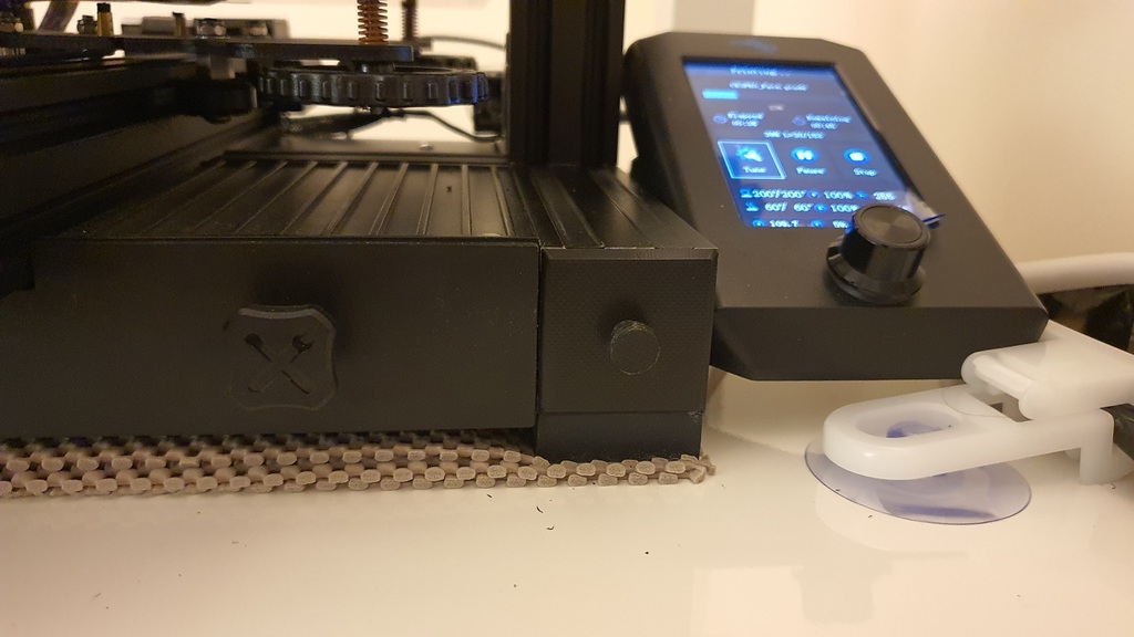 Ender 3 V2 Extrusion Drawer Improved by Blue Wings Download free STL