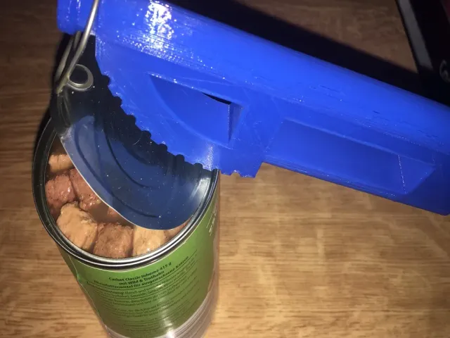 Tab Can Opener - tab lift and lid pull support