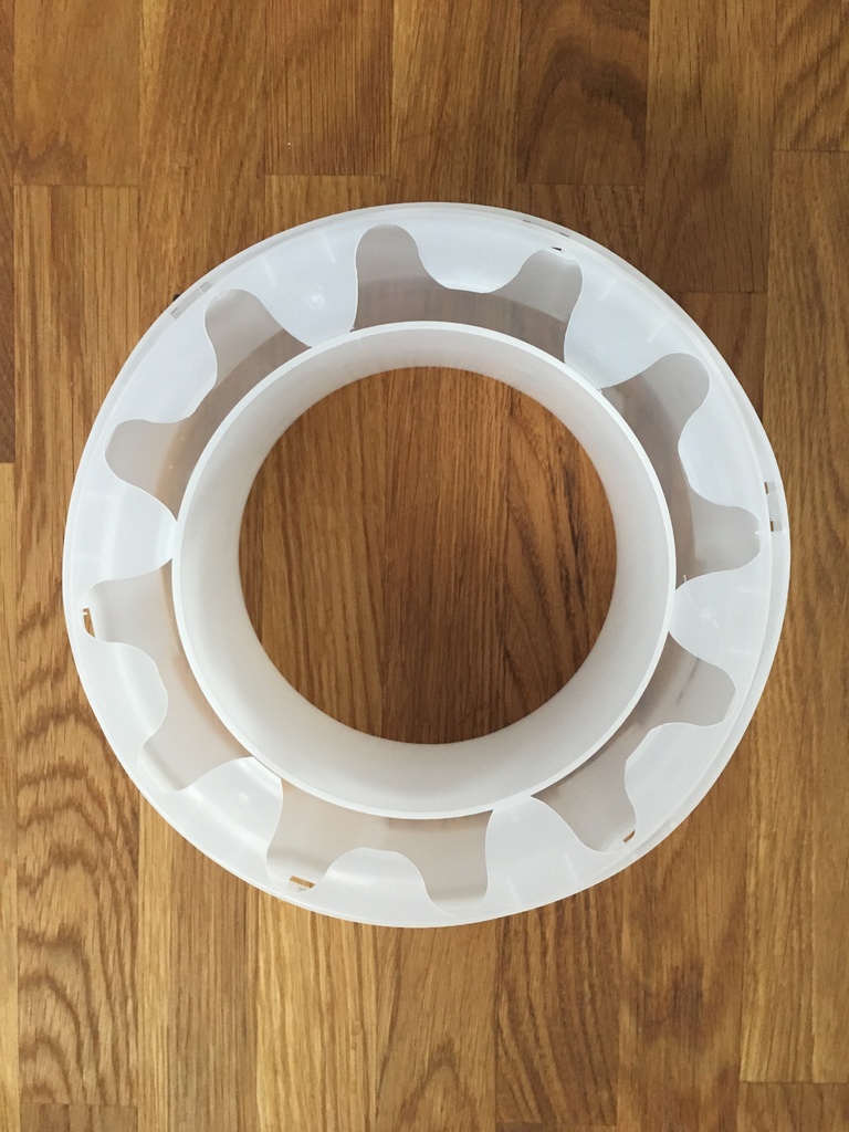 Easy refill funnel for Diaper pail refills for the diaper trash can by Tommee Tippee by Sangenic