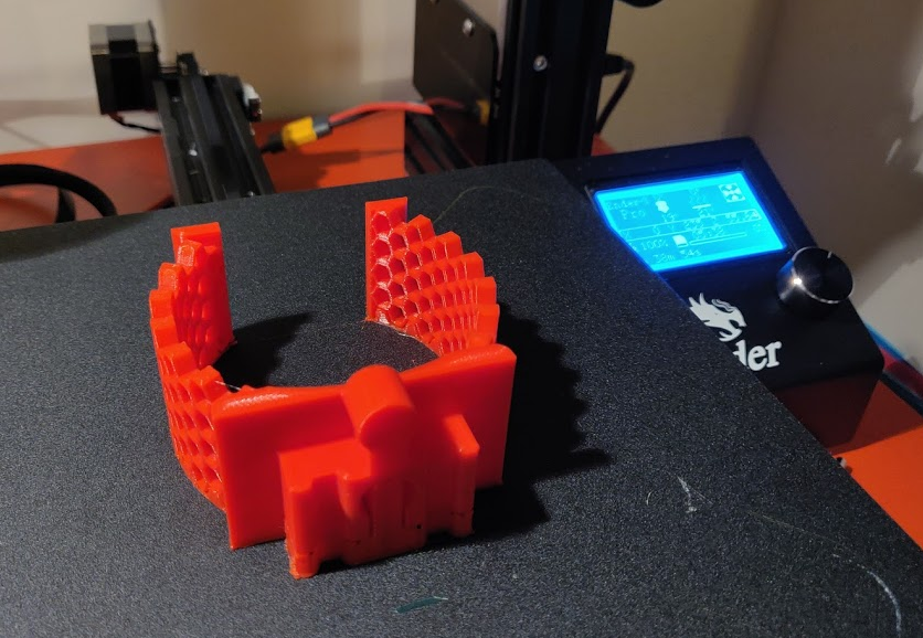 Miniatura 3 do modelo 3D Honeycomb stackable Brio track riser