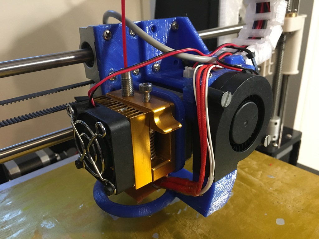 Anet A8 direct drive replacement/extension carriage (MK8 extruder compatible)