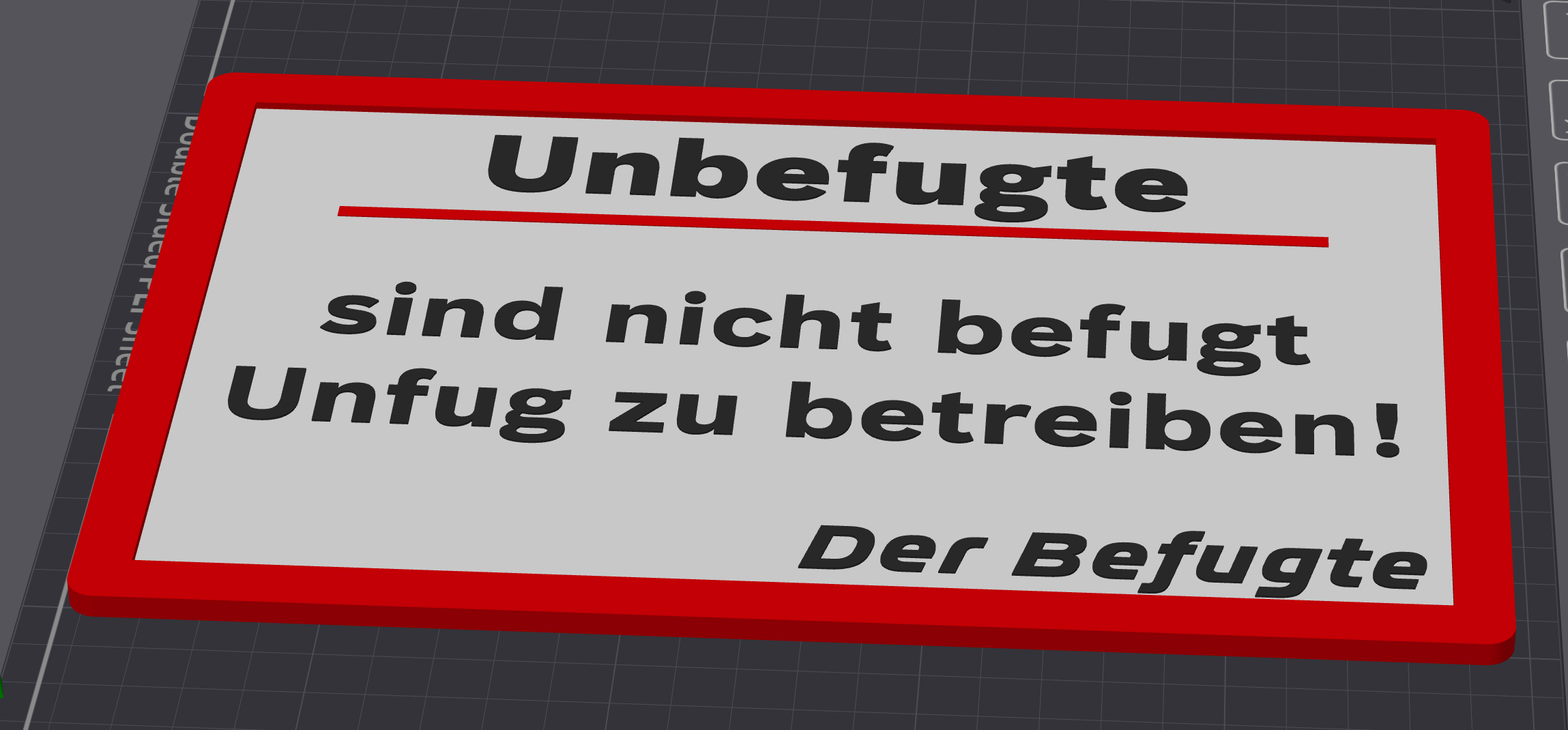 Unbefugte sind nicht befugt...
