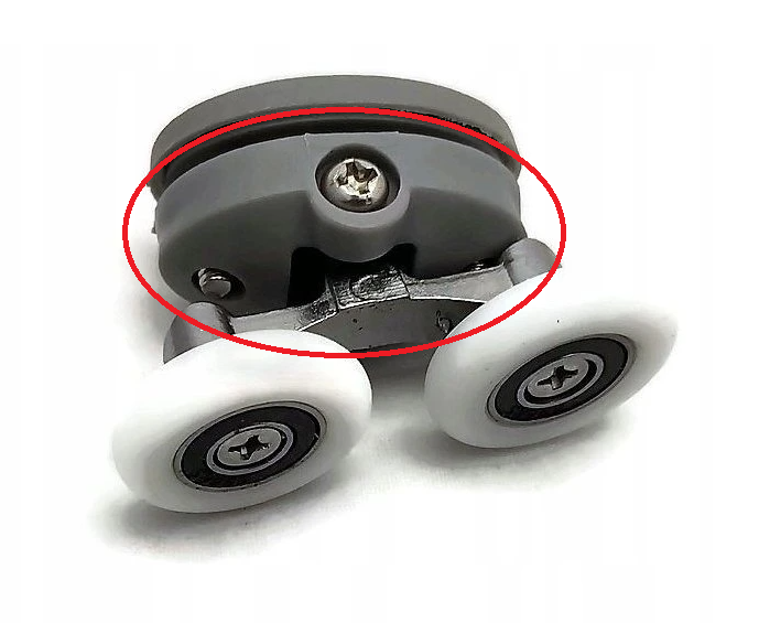 Shower Door Top Roller Wheel Bracket