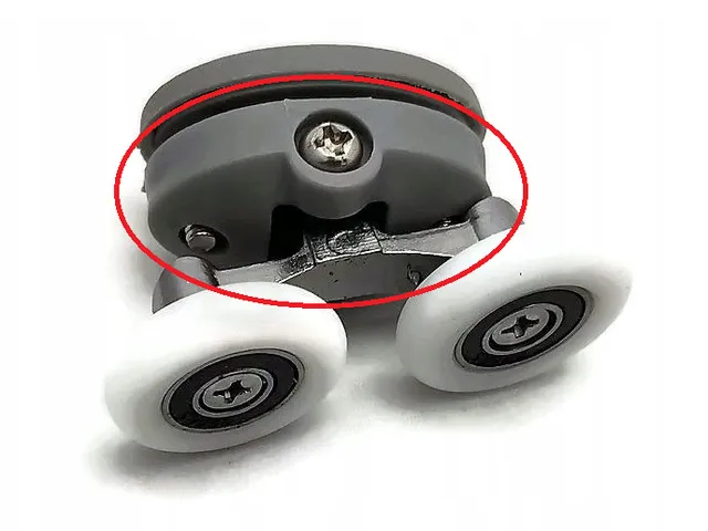 Shower Door Top Roller Wheel Bracket