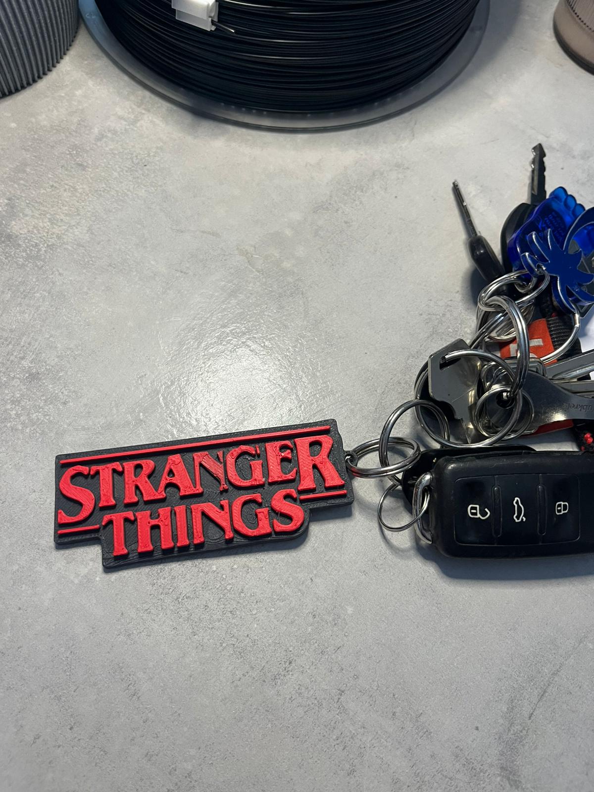 STRANGER THINGS Keychain – 3D Printed 12.5 G Filament