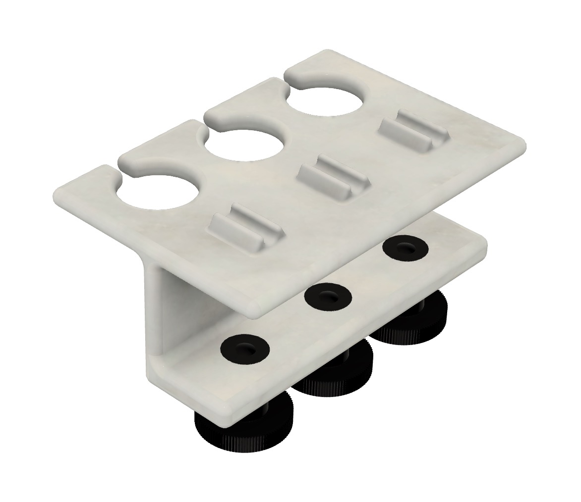 Desk Cable Clamp - Parametric Minimalistic Cable Management for your desk (Updated!!!)