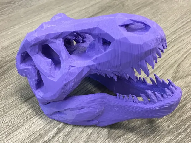 Low Poly T-Rex Skull