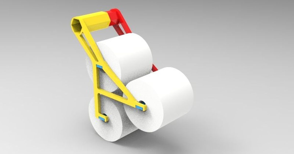 3 roll quik change toilet paper holder by dav88 Download free STL