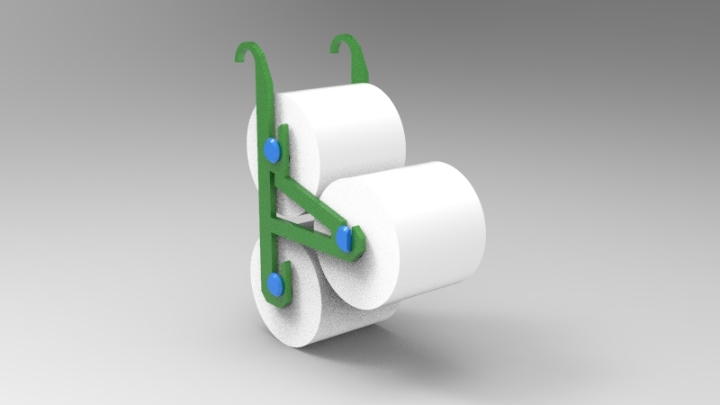 3 roll tolilet paper holder