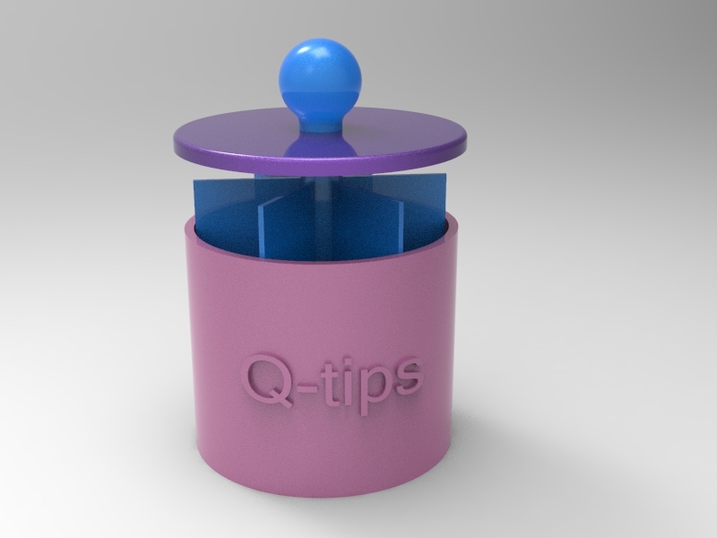 qtip holder round