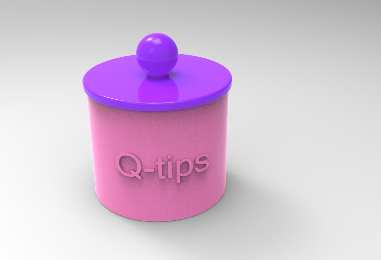 qtip holder round