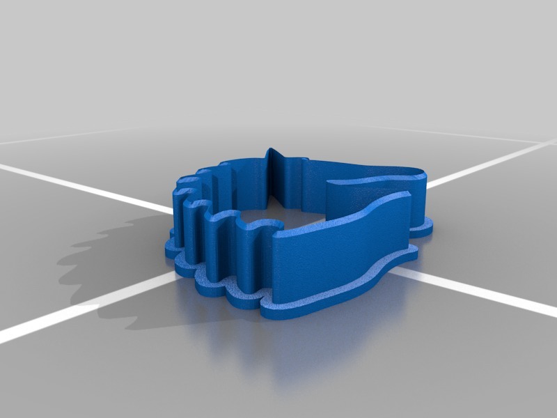 Miniatura 5 do modelo 3D unicorn cookie cutter
