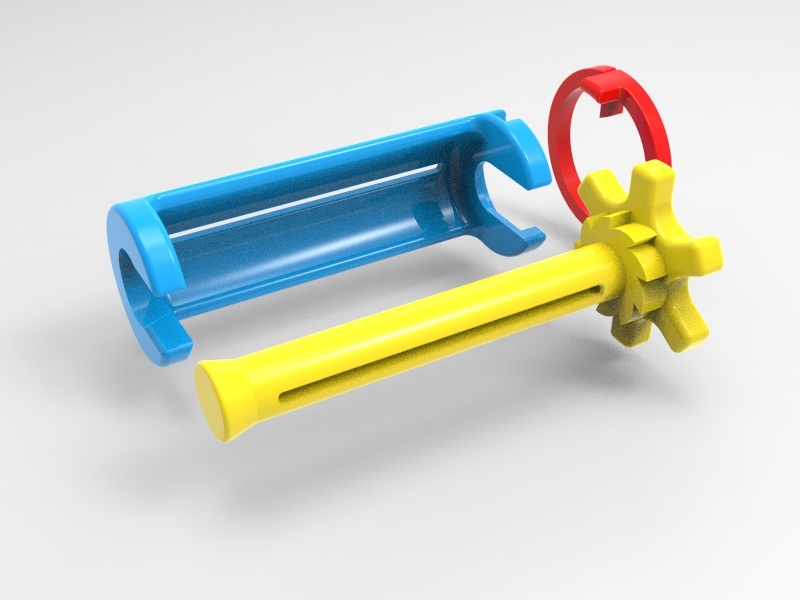 Miniatura 2 do modelo 3D toothpaste squeezer spring