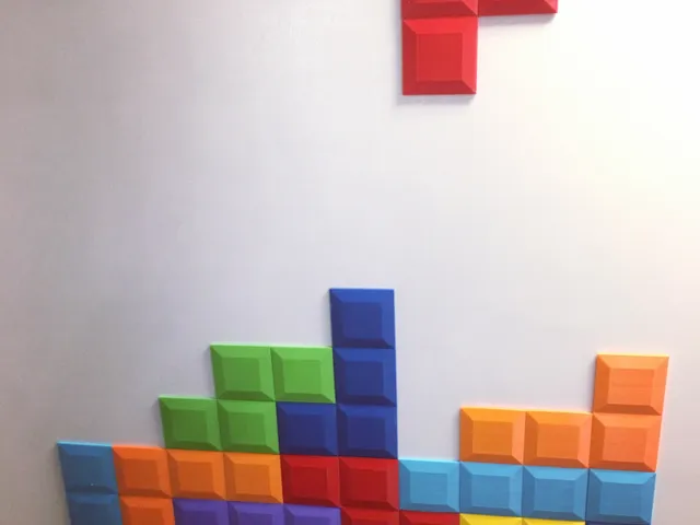 Tetromino Tile for Tetris Wall