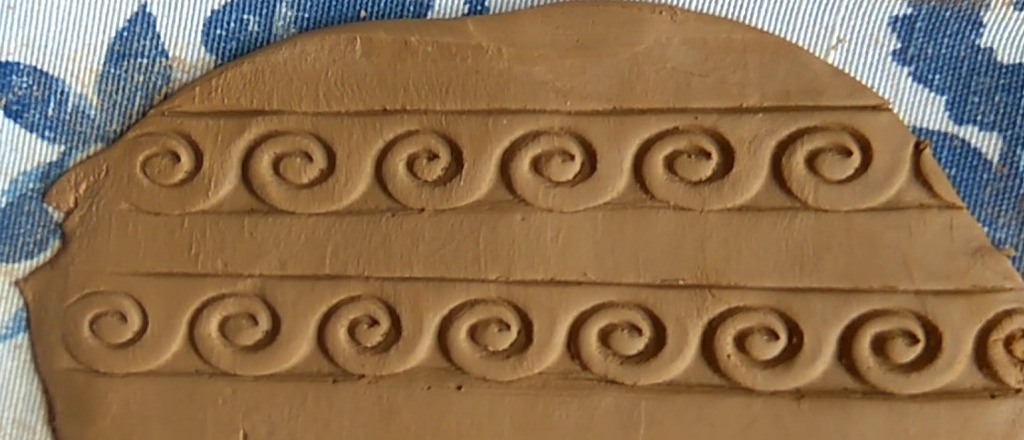 Greek style Wave texture roller