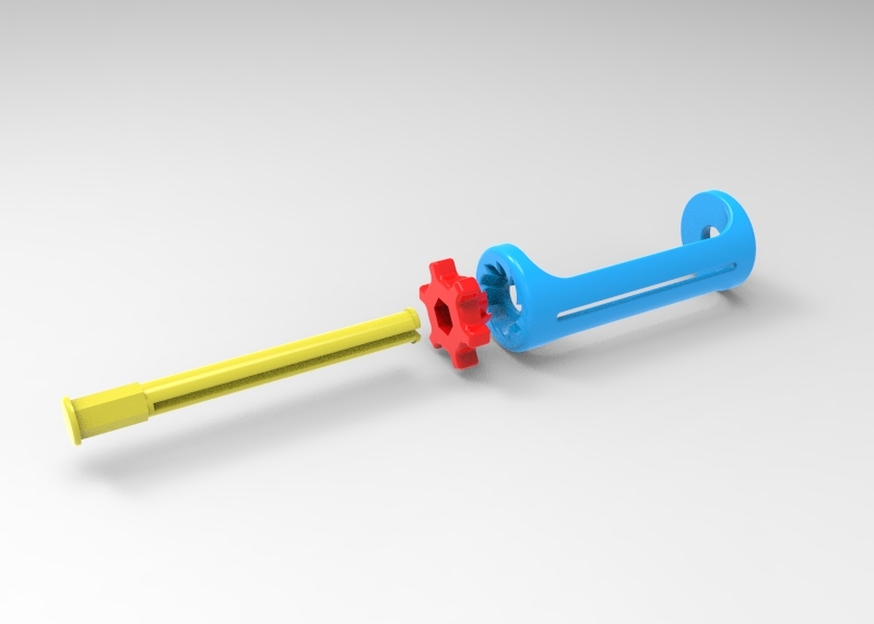 Miniatura 3 do modelo 3D toothpaste squeezer pull push 