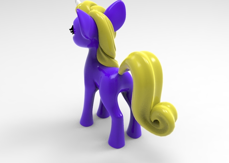 Miniatura 2 do modelo 3D cute unicorn