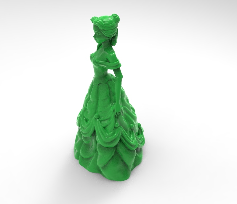Miniatura 2 do modelo 3D belle remix