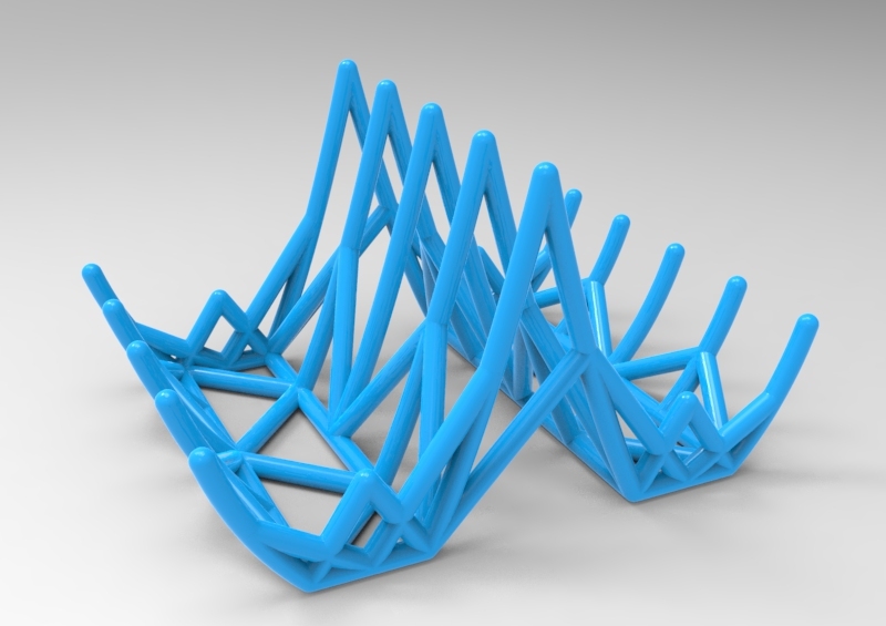 soap dish double-wireframe — miniatura 2