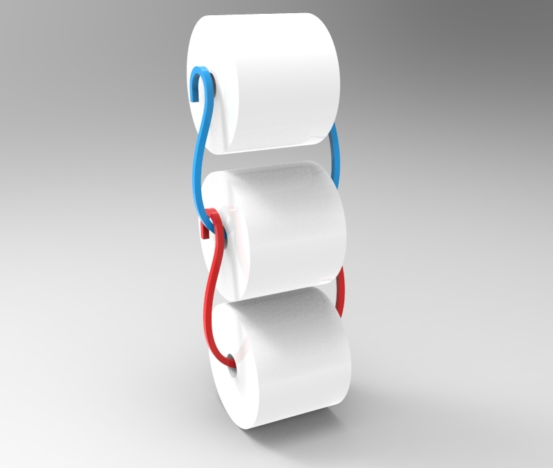infinite toilet paper v3 by dav88 Download free STL model
