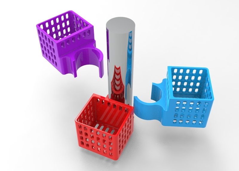 soap holder for shower handle by dav88 Download free STL model