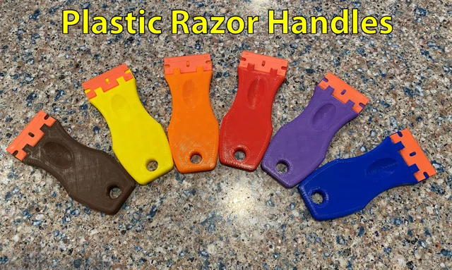 Handle for Plastic Razor Blades