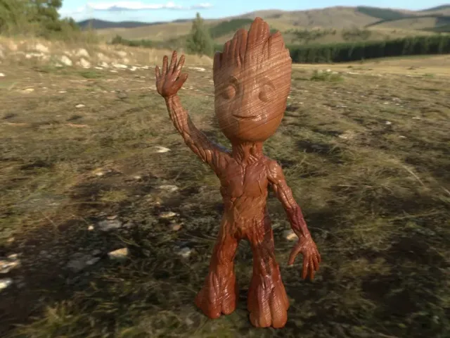 baby groot standing