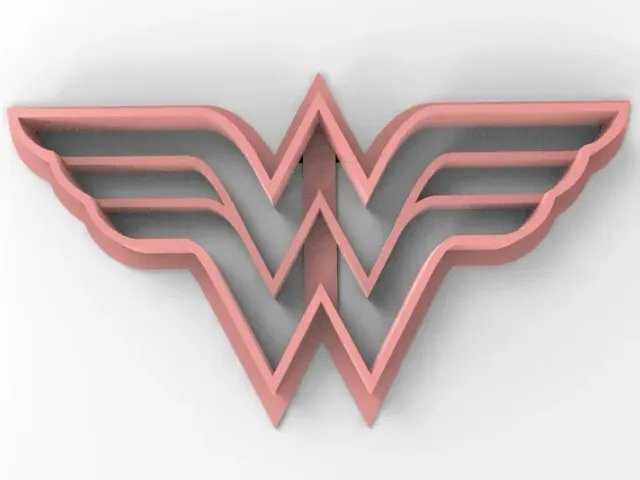 wonder woman cookie cutter w back