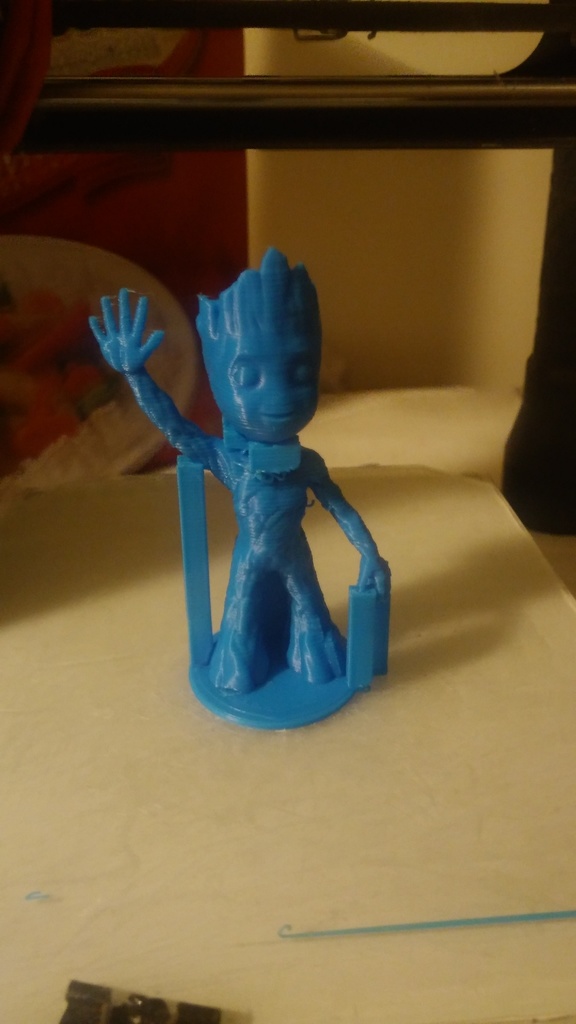 baby groot standing waving w stand by dav88 | Download free STL model ...