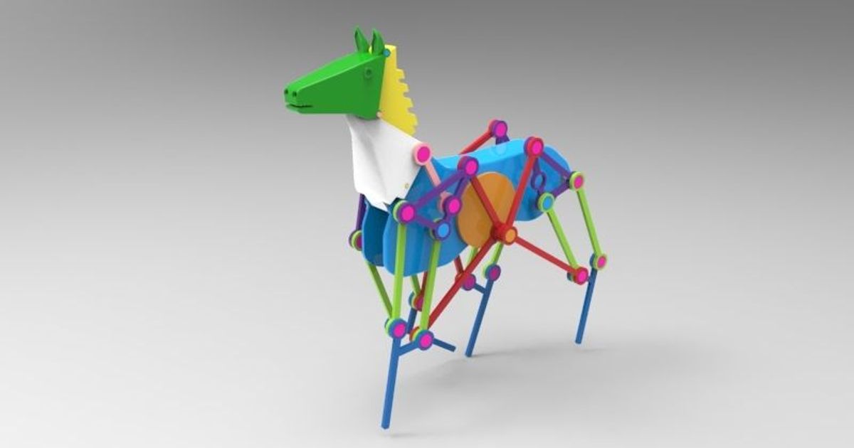 mechanical horse by dav88 Download free STL model
