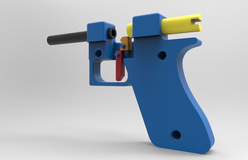 prop gun open bolt design by dav88 | Download free STL model ...