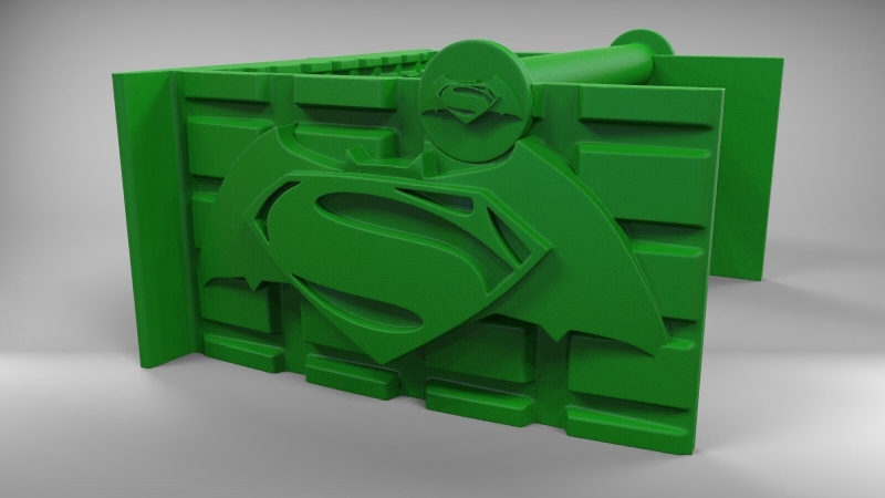 kryptonite batman vs superman toilet paper holder