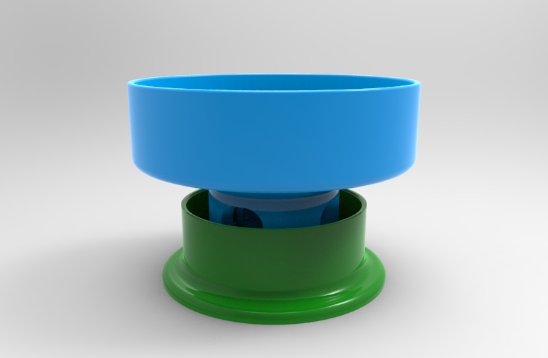 anti ant dog bowl/moat/platform by dav88 Download free STL model