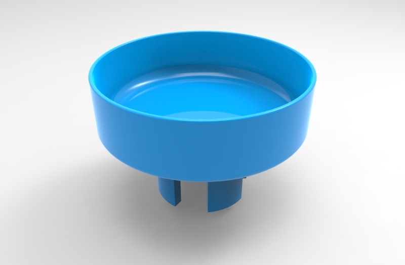 anti ant dog bowl/moat/platform by dav88 Download free STL model