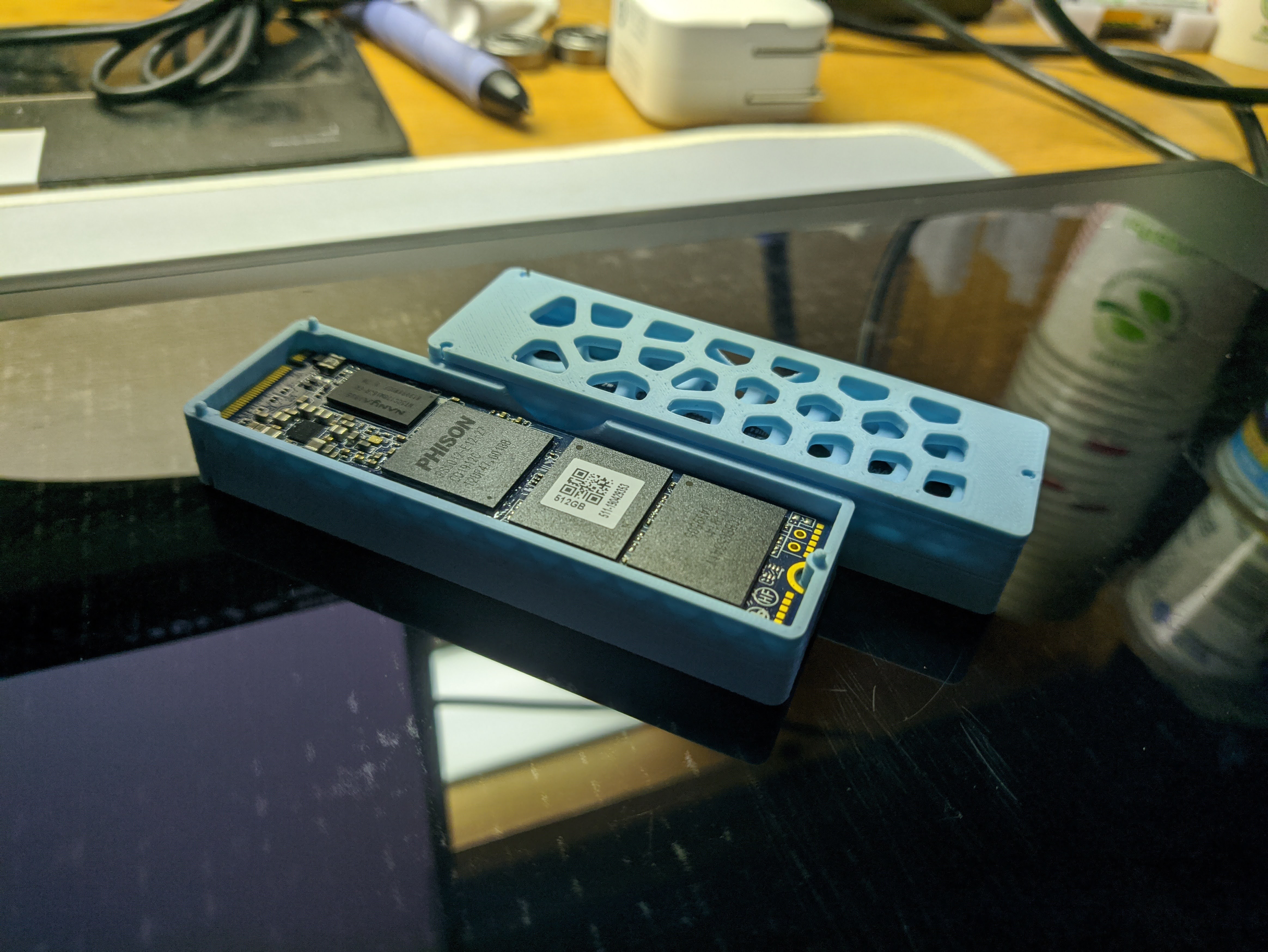 Miniatura 7 do modelo 3D Stackable M.2 SSD Tray