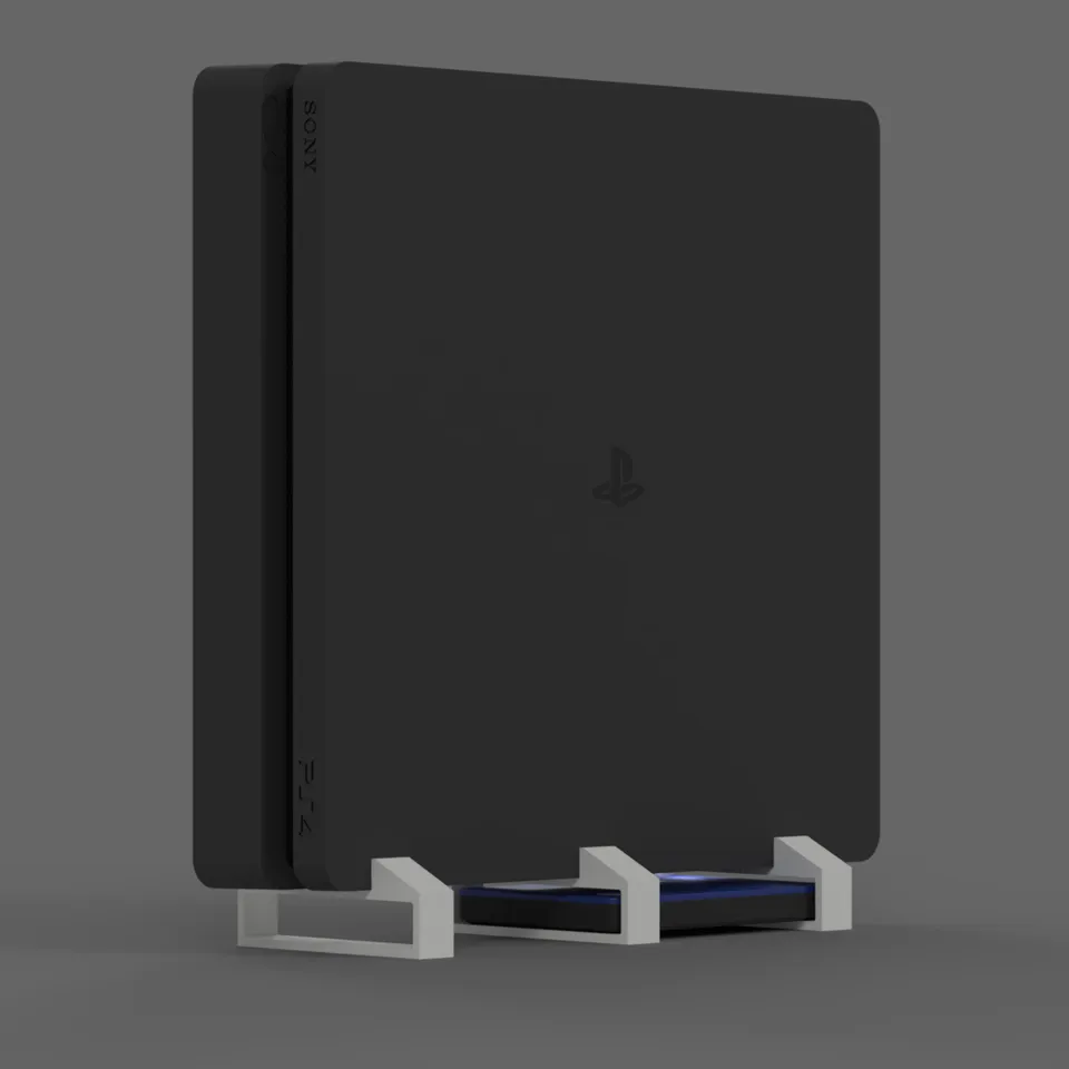 Playstation 4 (PS4) Slim Stand + External HDD option por Dvora3D