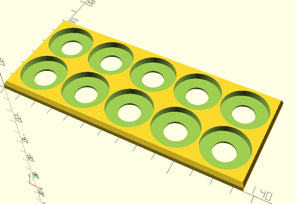 25mm round base movement trays