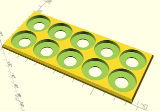 25mm round base movement trays