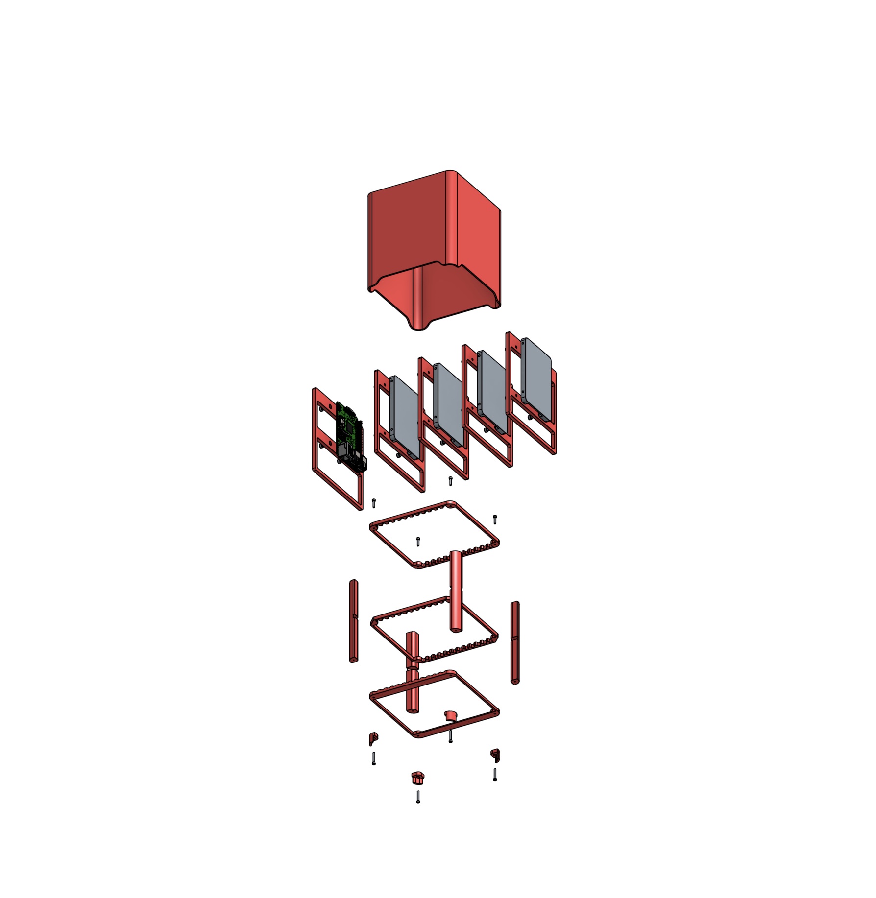 Modular mini server case