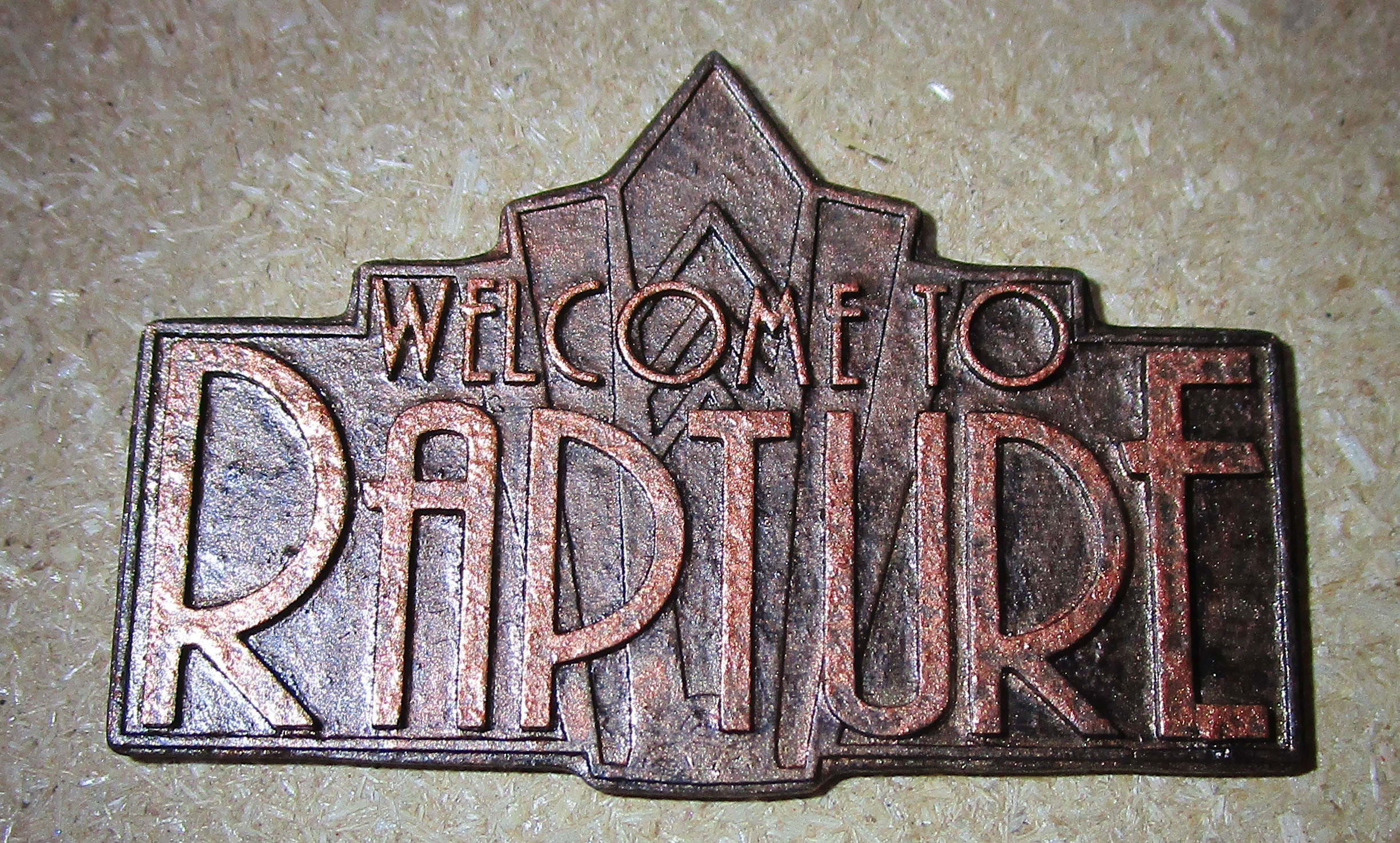 Welcome To Rapture plaque