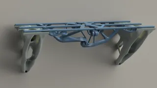 A GD Shelf - Generative Design Shelf w/ Pseudo Kinematic Interfaces