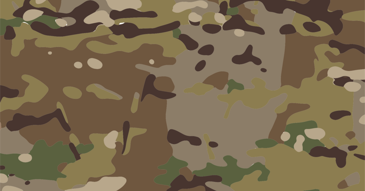 STL file Woodland Camo Stencil 👨‍🎨・3D printable model to download・Cults