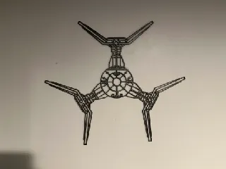 TIE Defender 2D Wall Art